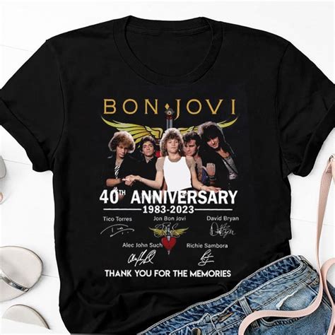 Bon Jovi 40th Anniversary Etsy