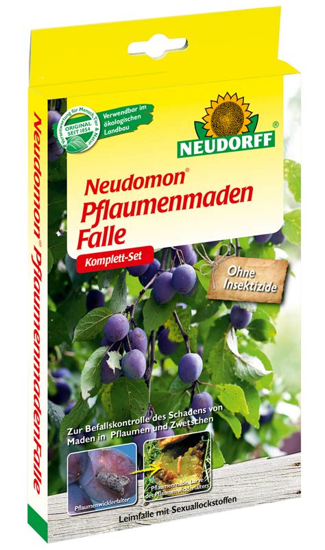 NEUDORFF Neudomon Pflaumenmadenfalle Pflanzenschutz Blumen Risse