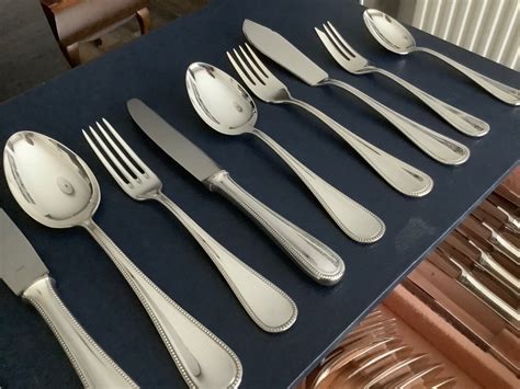 Auerhahn Perles Cutlery Set 12 Persons 125 Pieces Silverplate