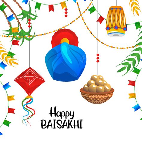 Happy Baisakhi Vector Art Png Illustration Of Happy Baisakhi Baisakhi