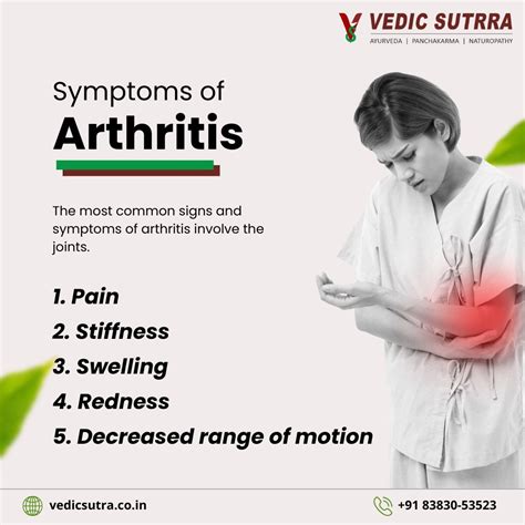 Symptoms Of Arthritis - Vedic Sutrra Wellness Center