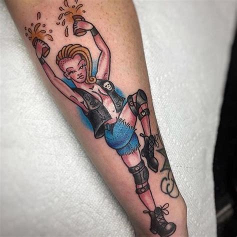 Wrestling Themed Pinup Tattoos The Tattooed Archivist