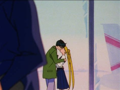 Sailor Moon Sailor Stars Episode 173 Mamoru Kisses Usagi At The