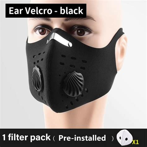 Face Mask Breathing Valves Sports Mouth Cover Reusable With Active