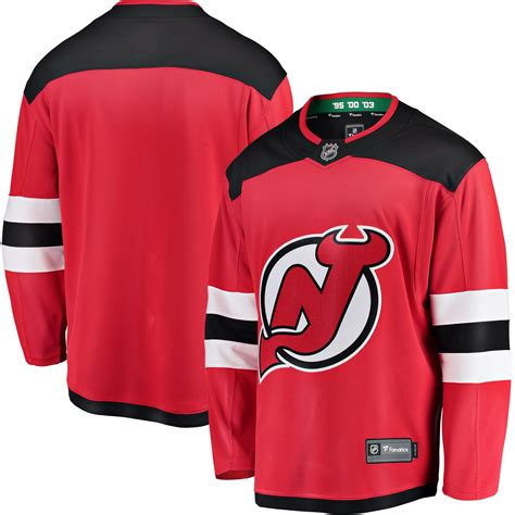 New Jersey Devils Fanatics Branded Breakaway Home Jersey - Red