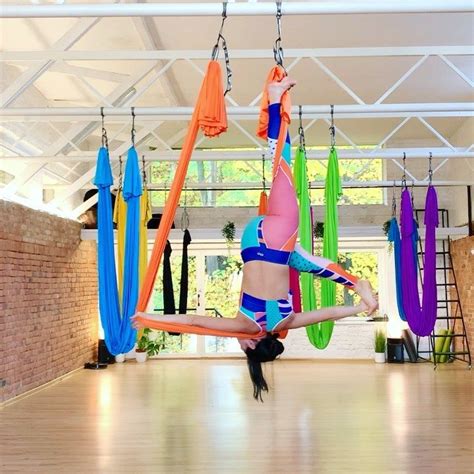 Camille Shakti Aerial Yoga On Instagram Twisting Around The Silk