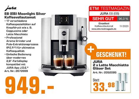 Jura E E Moonlight Silver Kaffeevollautomat Angebot Bei Saturn