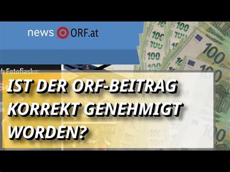 Ist Der Orf Beitrag Rechtskonform Interview Mit H Llwarth Und Scheer