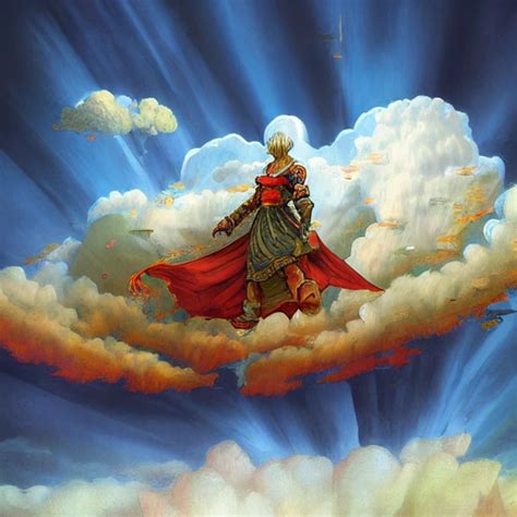 Kefka Final Fantasy God In The Sky Cumulus Clouds Midjourney Openart