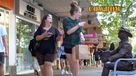 Cowboy_prank in Australia funniest reactions. - One News Page VIDEO