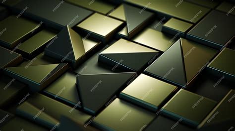 Premium AI Image | gold hexagon pattern background gold hexagon pattern background