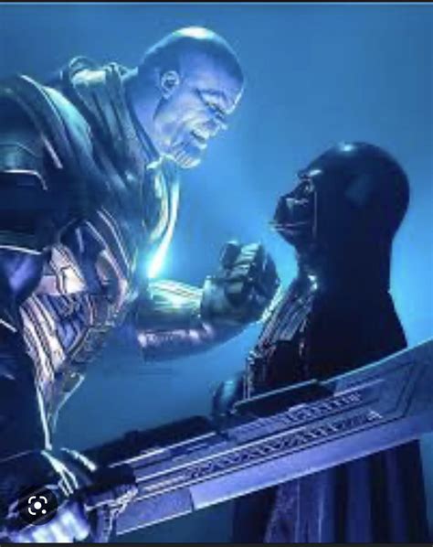 Who would win mcu thanos or darth Vader ? No extra round bs. Thanos w ...