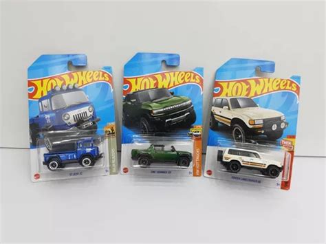 Hot Wheels Paquete De 3 Carritos Camionetas Paquete A Elegir Meses Sin Intereses