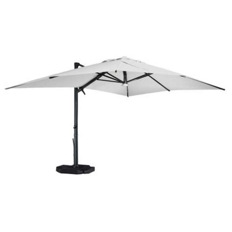 Mondawe Ft Square Solar Led Cantilever Patio Umbrella With Included