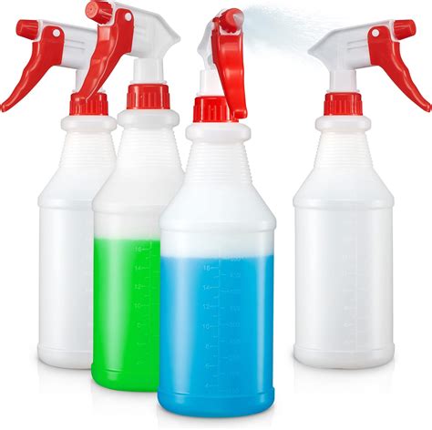 Plastic Spray Bottles With Sprayers 32 Oz Empty Spray