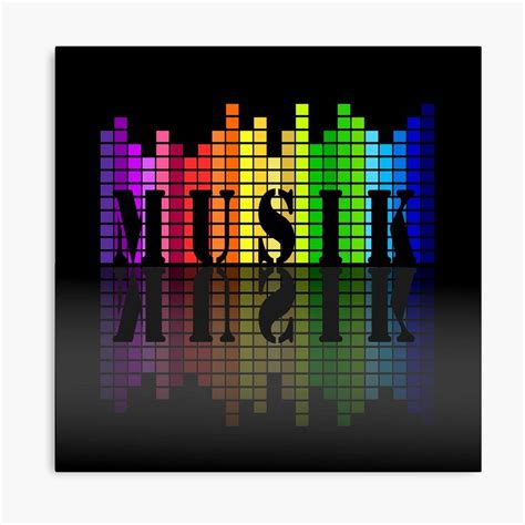 Music Music Music Colors Rainbow Beats – Poster - Canvas Print - Wooden ...