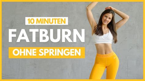 10 Min Fatburn Workout Ohne Springen Anfänger Workout Zum Abnehmen Fett Verbrennen Tina