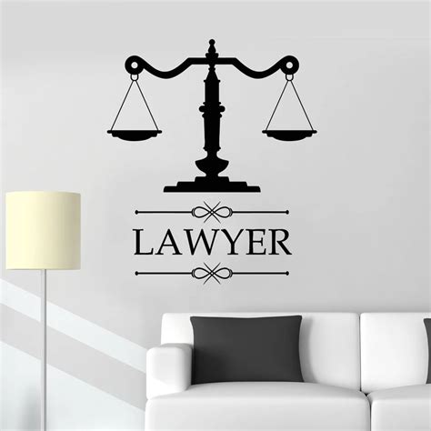 Law Office Sign Lawyer Attorney Office Vinyl Decal Personalized Sticker