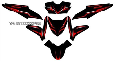 Jual Decal Beat Fi Full Body Custom Red Black Di Lapak Sg Decal Sticker