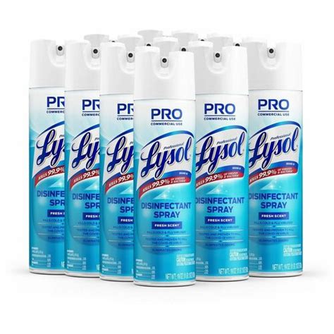 Professional Lysol Original Disinfectant Spray Aerosol 19 Fl Oz 0 6 Quart Original Scent