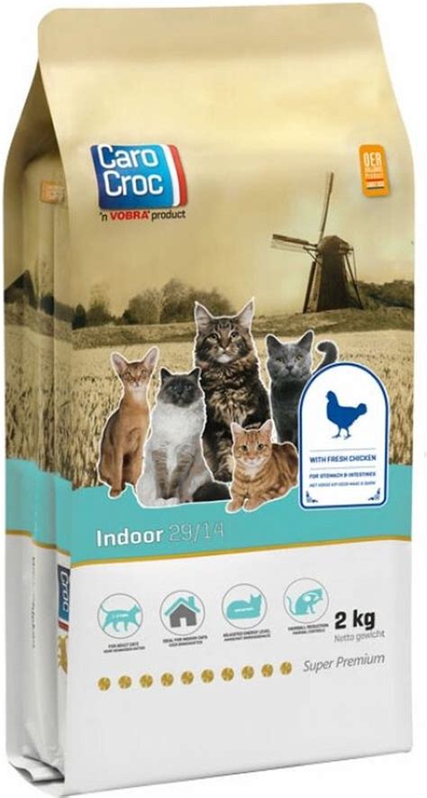 Kattenvoer CaroCroc Indoor Kip Kattenvoer 2 Kg