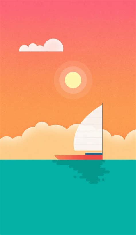 Boat Sunset Wallpaper | Loonaz