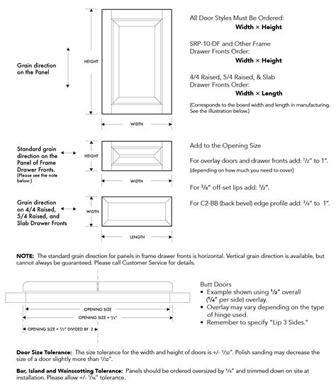 How To Measure Cabinet Doors And Drawer Fronts Keystone Wood Specialties