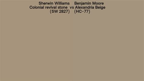 Sherwin Williams Colonial Revival Stone Sw 2827 Vs Benjamin Moore