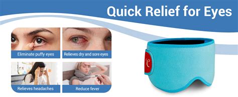 Amazon Comfytemp Cooling Eye Mask Pcs Reusable Gel Ice Cold Eye Mask For Puffiness Hot