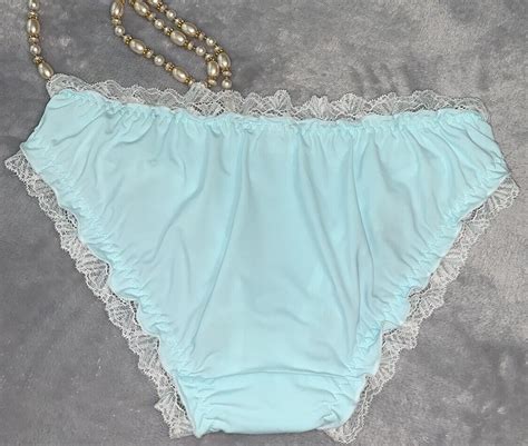 NEW Babydoll SILKY LaCy Bikini Panties Ruffled L 7 Satin Ribbons Frilly Girly EBay