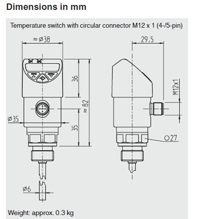 Wika Electronic Temperature Switch With Display Wika TSD 30 Xian Ao