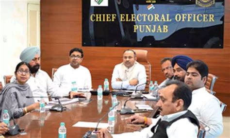 Punjab Chief Electoral Officer Holds Meeting With Political Parties