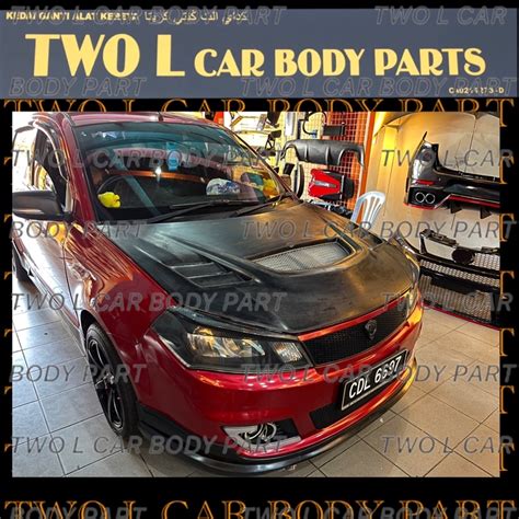 Saga Fl Flx Evo 9 Bonnet Fibre Bodykit Black Fibre Material Shopee