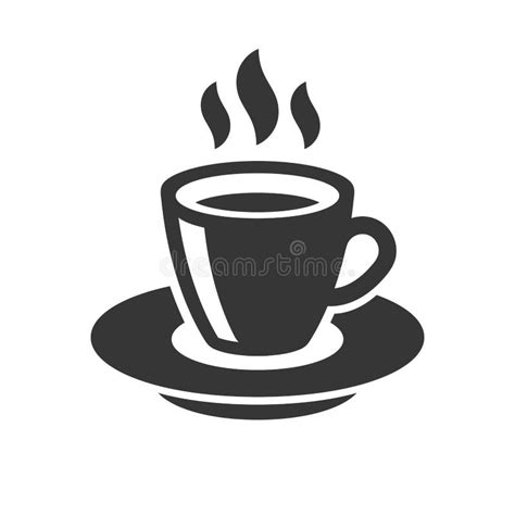 Icono De La Taza De Caf En El Fondo Blanco Vector Ilustraci N Del