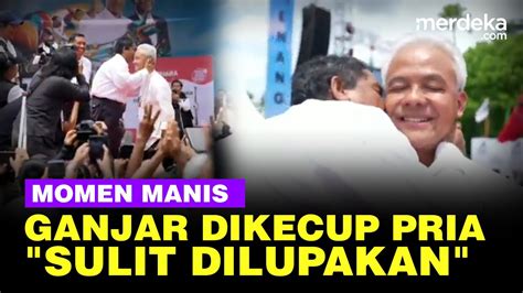 Momen Kenalan Ganjar Dikecup Pria Tuna Netra Sulit Dilupakan YouTube