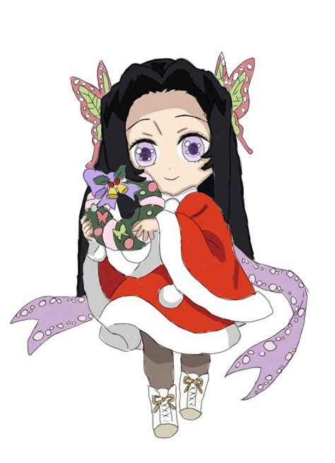 Kanae Christmas Art Anime Chibi Anime Chibi