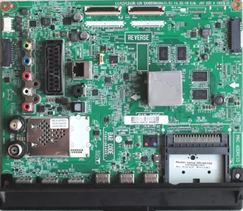 Main Board Carte Principale Mod Le Eax Pour Tv Lg