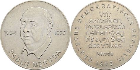 Ddr Medaille Pablo Neruda Ss Vz Ma Shops