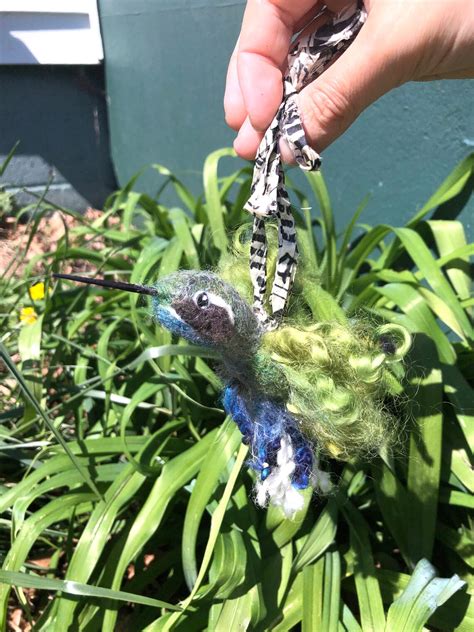 Needle Felted Hummingbird Made To Order Etsy