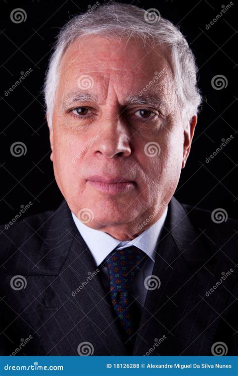 Portrait Of A Handsome Mature Businessman Stock Photo Image Of