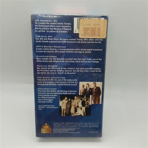 Kennedy Scandals Shocking Truth Americas Powerful Family VHS New Sealed