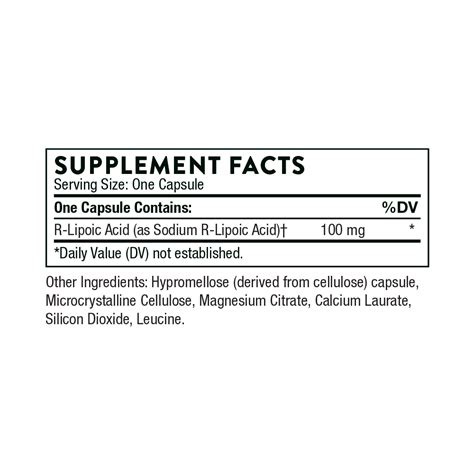 Купить R-липоевая кислота 100 мг 6 070.00 руб, R-lipoic acid 100 mg ...