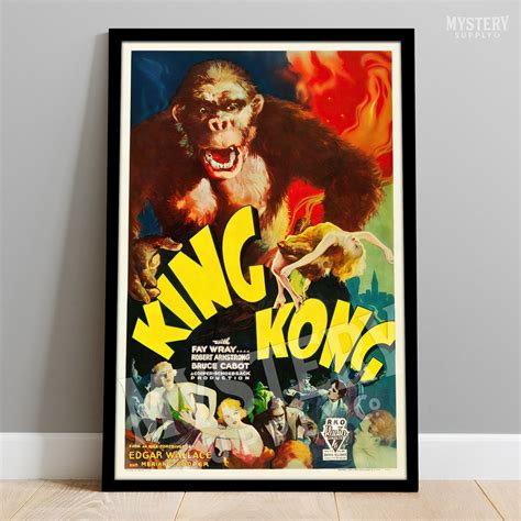 King Kong 1933 Horror Poster – Mystery Supply Co.