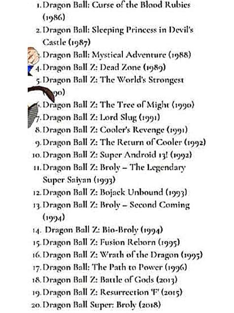 Dragon Ball Order | PDF