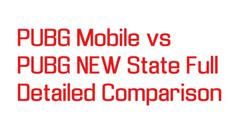 Pubg Mobile Vs Pubg New State Full Detailed Comparison Sach Daily