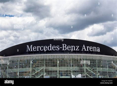 View Of Mercedes Benz Arena Under Cloudy Sky In Berlin Stock Photo Alamy