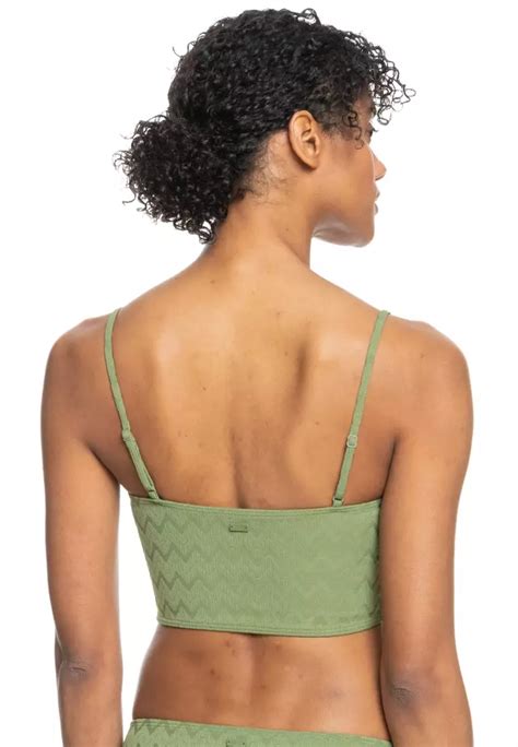 Buy Roxy Roxy Current Coolness Tank Bikini Top Loden Green Online