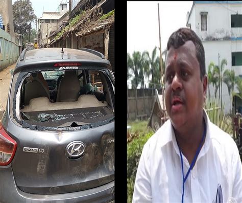 West Bengal Polls Bjp Leader Soumendu Adhikaris Car Attacked In