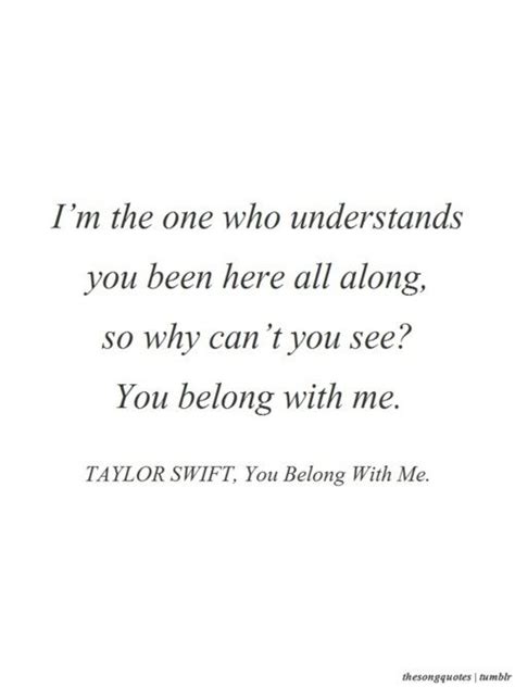 Taylor Swift: You Belong To Me Lyrics Taylor Swift