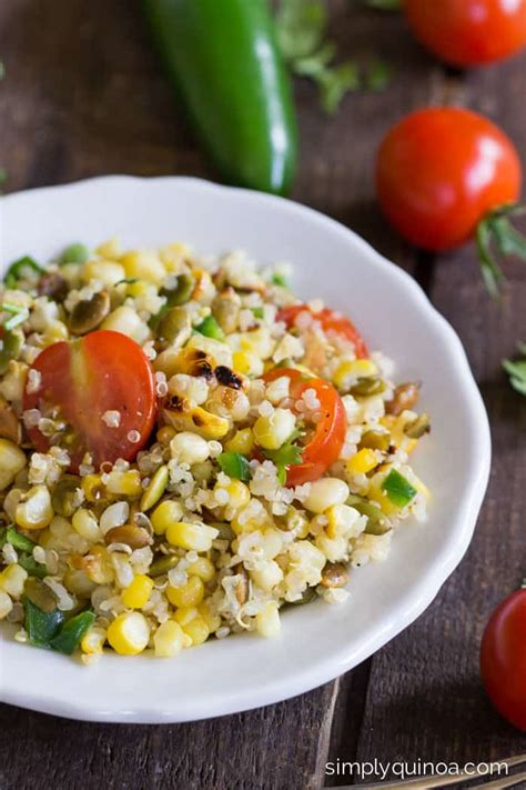 Easy Healthy Summer Grilled Corn Quinoa Salad